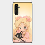 Lovely Sailor Moon Customize Glass Case Cover For Samsung Galaxy M54 5G