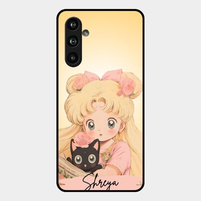 Lovely Sailor Moon Customize Glass Case Cover For Samsung Galaxy F54 5G