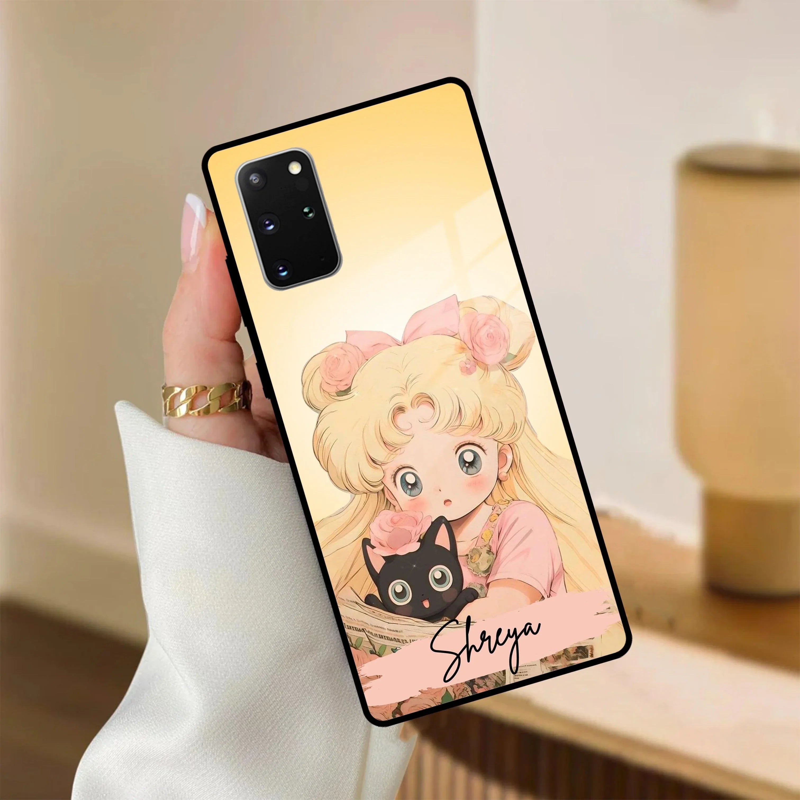 Lovely Sailor Moon Customize Glass Case Cover For Samsung - ShopOnCliQ