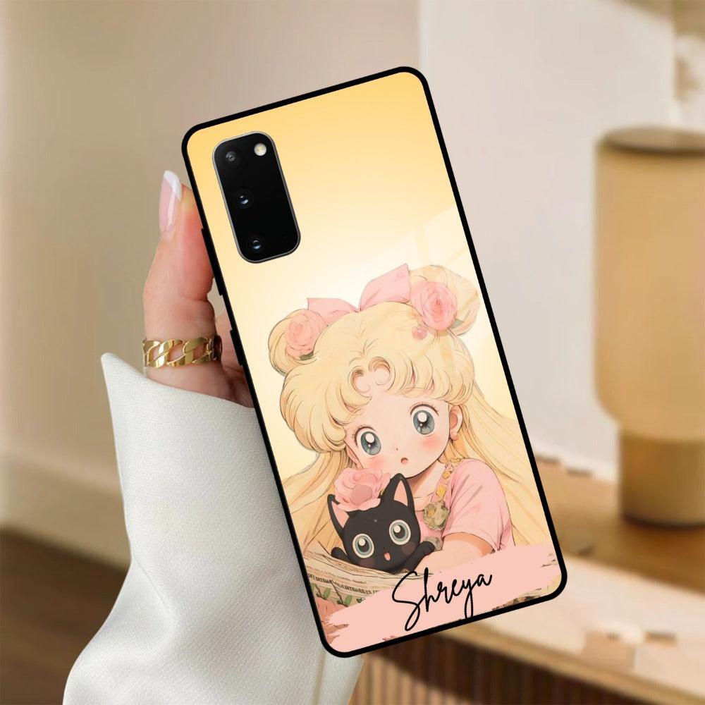 Lovely Sailor Moon Customize Glass Case Cover For Samsung - ShopOnCliQ