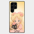 Lovely Sailor Moon Customize Glass Case Cover For Samsung Galaxy S24 Ultra 5G