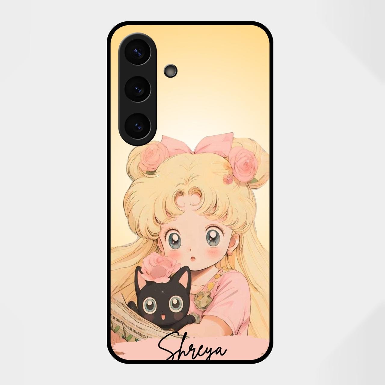 Lovely Sailor Moon Customize Glass Case Cover For Samsung Galaxy S25 FE 5G