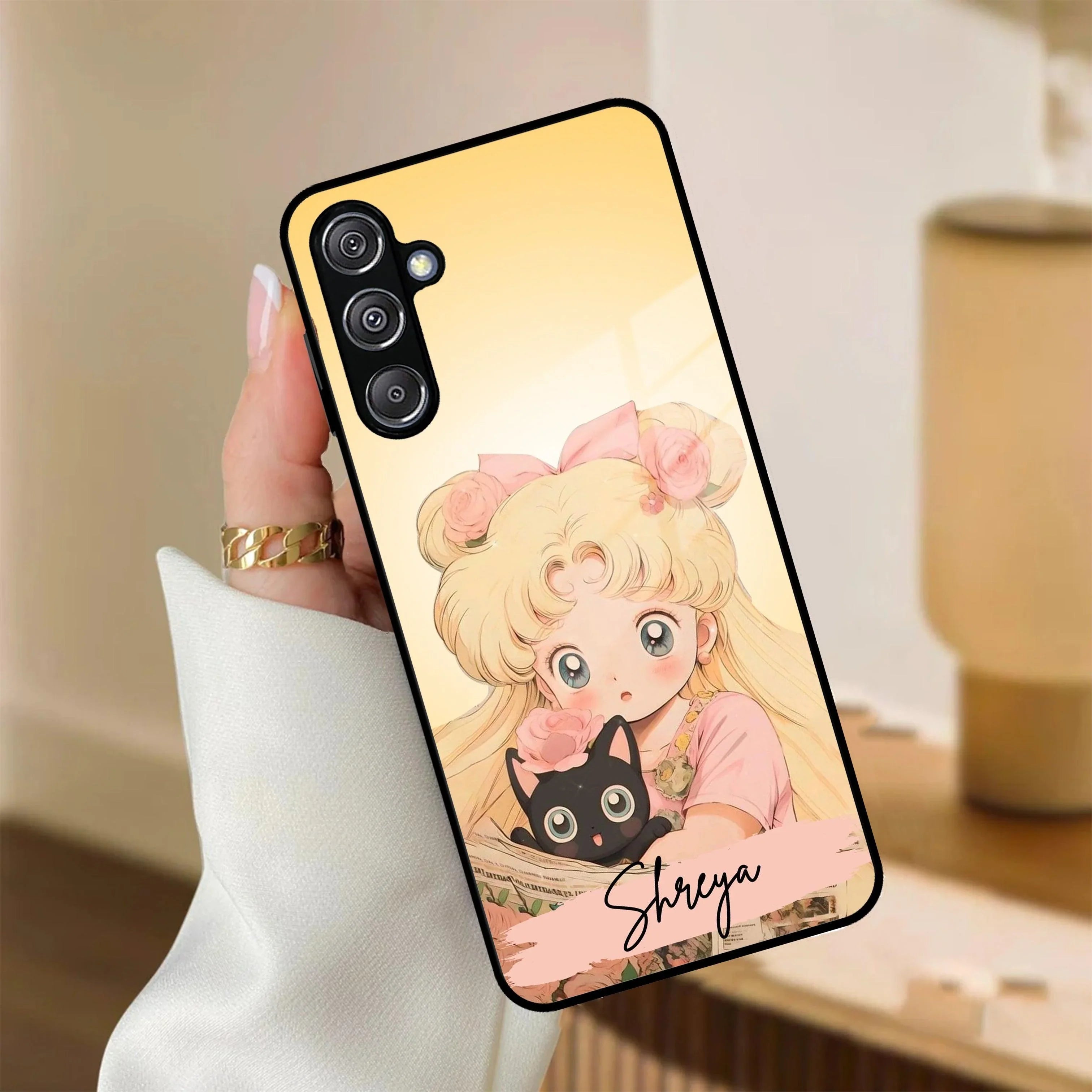 Lovely Sailor Moon Customize Glass Case Cover For Samsung - ShopOnCliQ