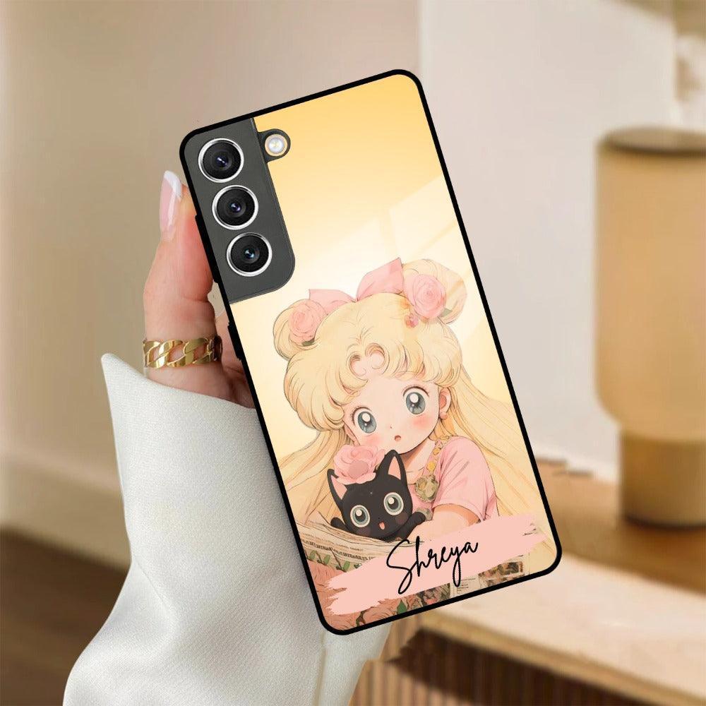 Lovely Sailor Moon Customize Glass Case Cover For Samsung - ShopOnCliQ