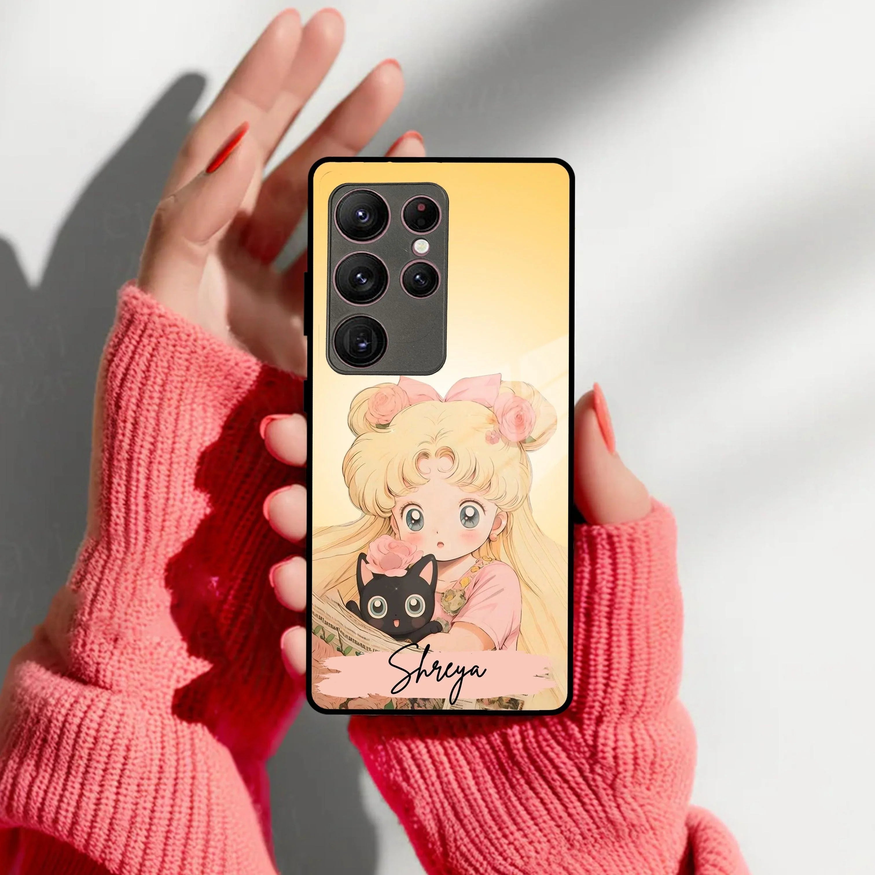 Lovely Sailor Moon Customize Glass Case Cover For Samsung - ShopOnCliQ