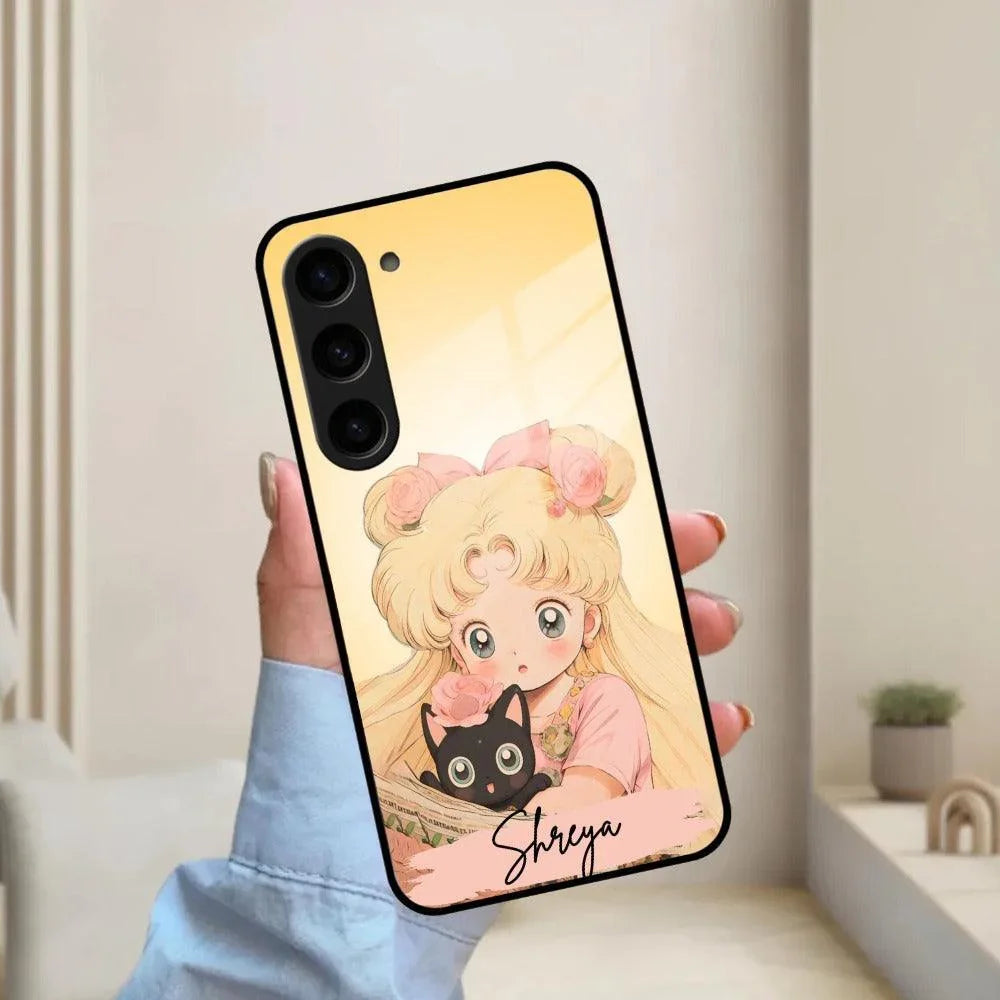 Lovely Sailor Moon Customize Glass Case Cover For Samsung - ShopOnCliQ