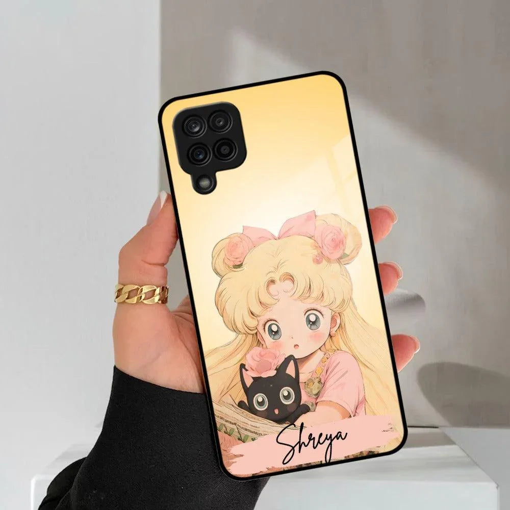 Lovely Sailor Moon Customize Glass Case Cover For Samsung - ShopOnCliQ