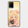 Lovely Sailor Moon Customize Glass Case Cover For Vivo T1X