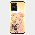 Lovely Sailor Moon Customize Glass Case Cover For Vivo T2X 5G