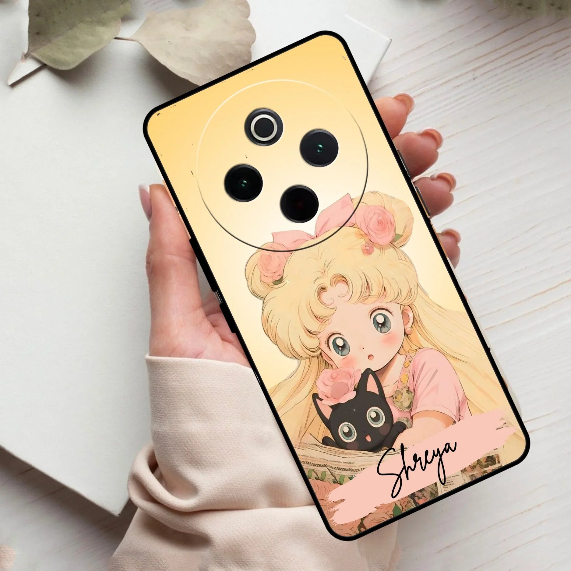 Lovely Sailor Moon Customize Glass Case Cover For Vivo - ShopOnCliQ