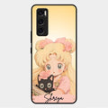Lovely Sailor Moon Customize Glass Case Cover For Vivo V20 Se