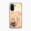 Lovely Sailor Moon Customize Glass Case Cover For Vivo V60e 5G