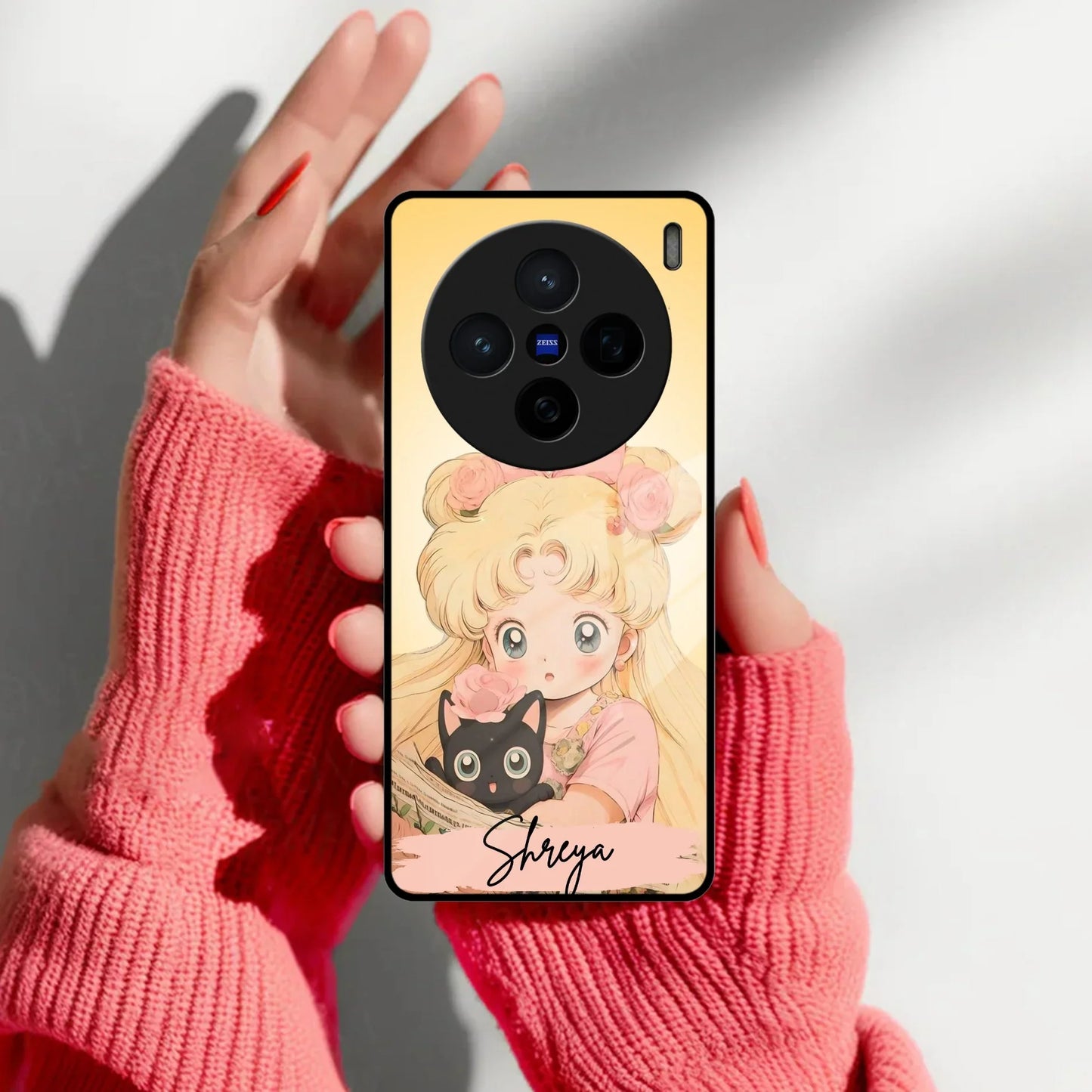 Lovely Sailor Moon Customize Glass Case Cover For Vivo - ShopOnCliQ