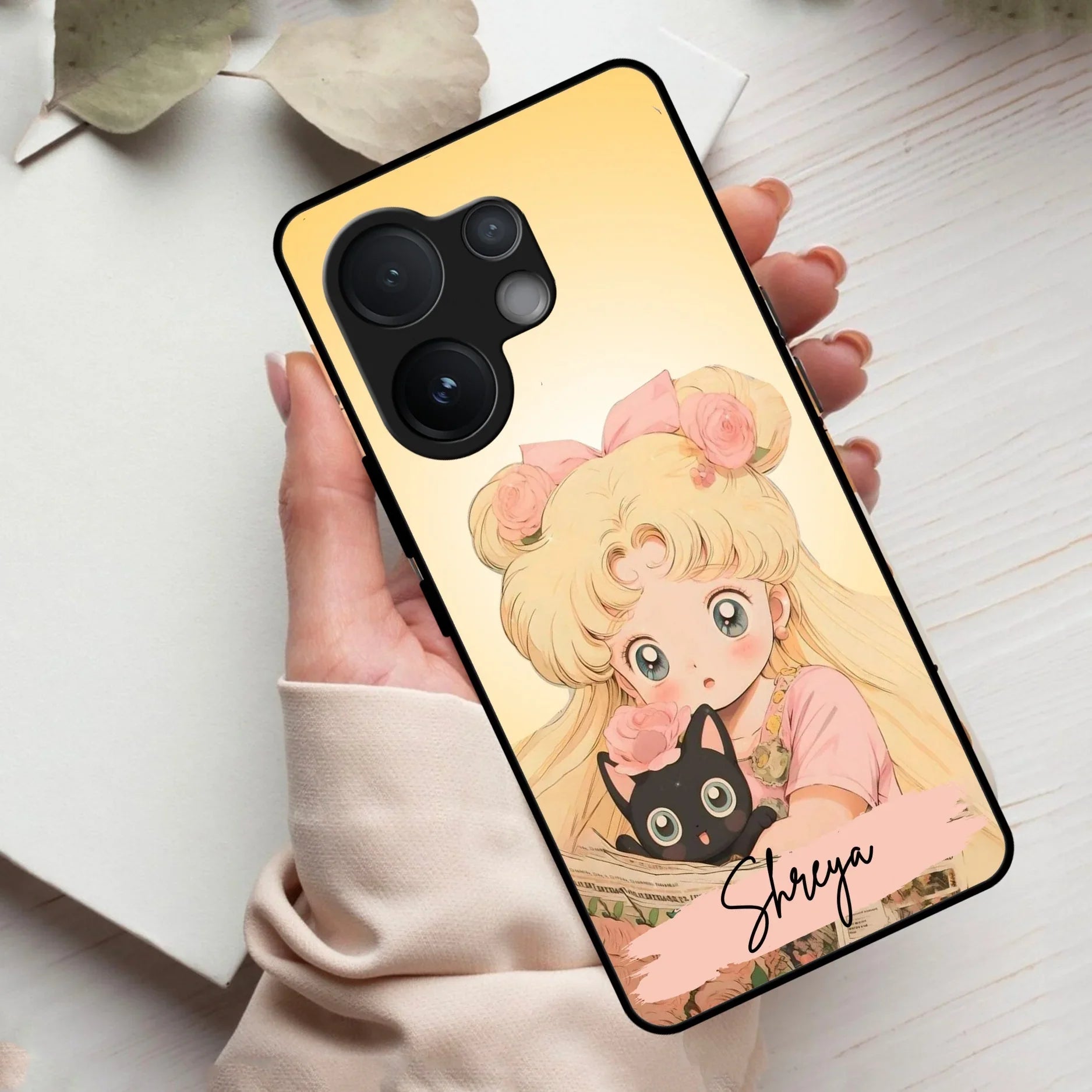 Lovely Sailor Moon Customize Glass Case Cover For Vivo - ShopOnCliQ