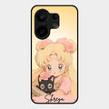 Lovely Sailor Moon Customize Glass Case Cover For Vivo X200 Fe 5G
