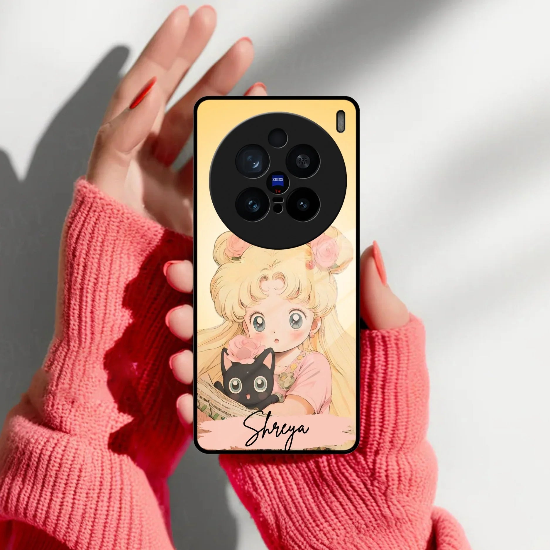 Lovely Sailor Moon Customize Glass Case Cover For Vivo - ShopOnCliQ