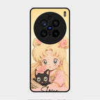 Lovely Sailor Moon Customize Glass Case Cover For Vivo X200 Pro 5G