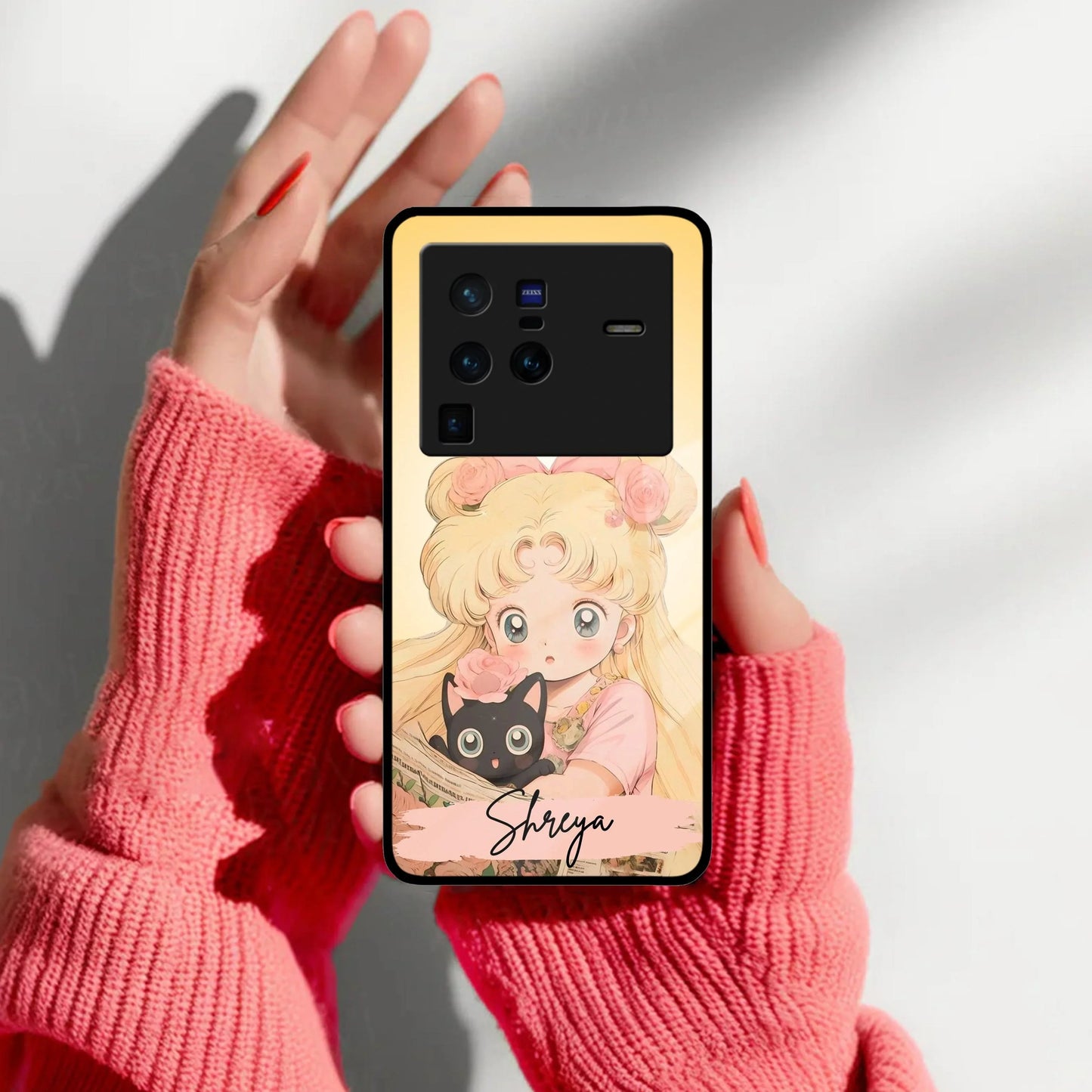 Lovely Sailor Moon Customize Glass Case Cover For Vivo - ShopOnCliQ