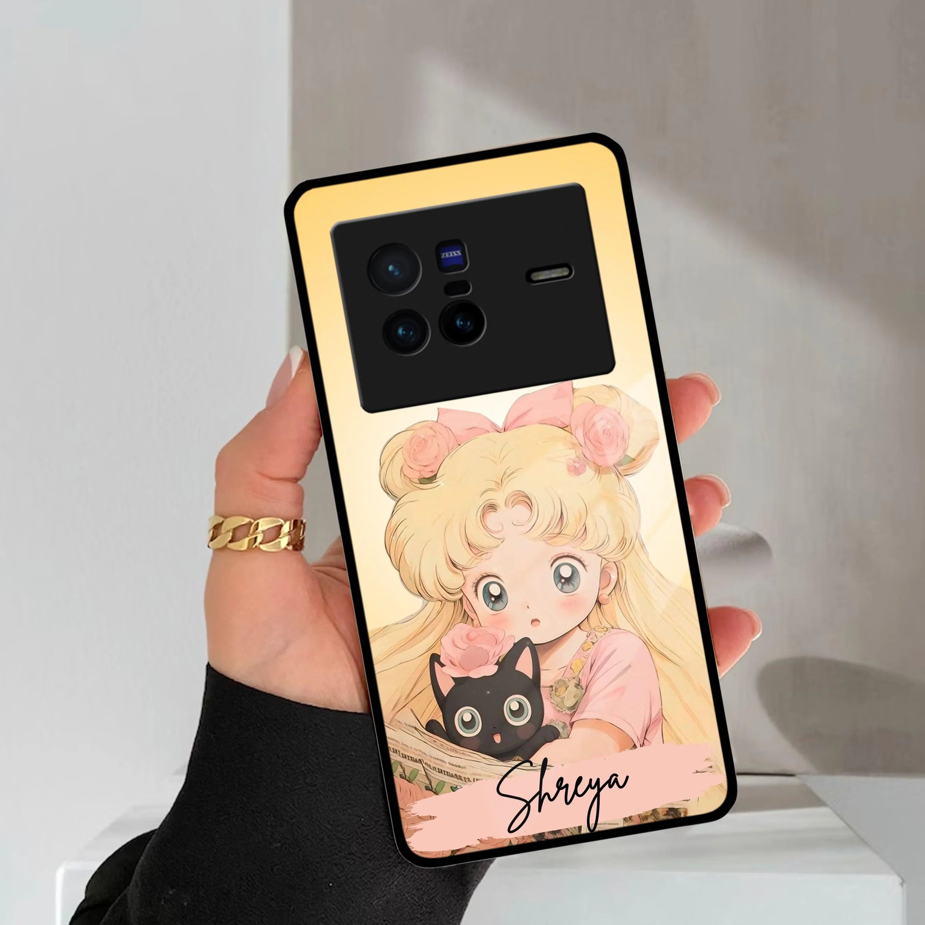 Lovely Sailor Moon Customize Glass Case Cover For Vivo - ShopOnCliQ