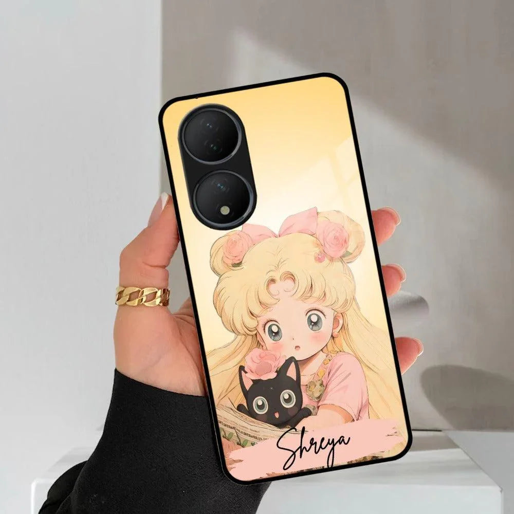 Lovely Sailor Moon Customize Glass Case Cover For Vivo - ShopOnCliQ