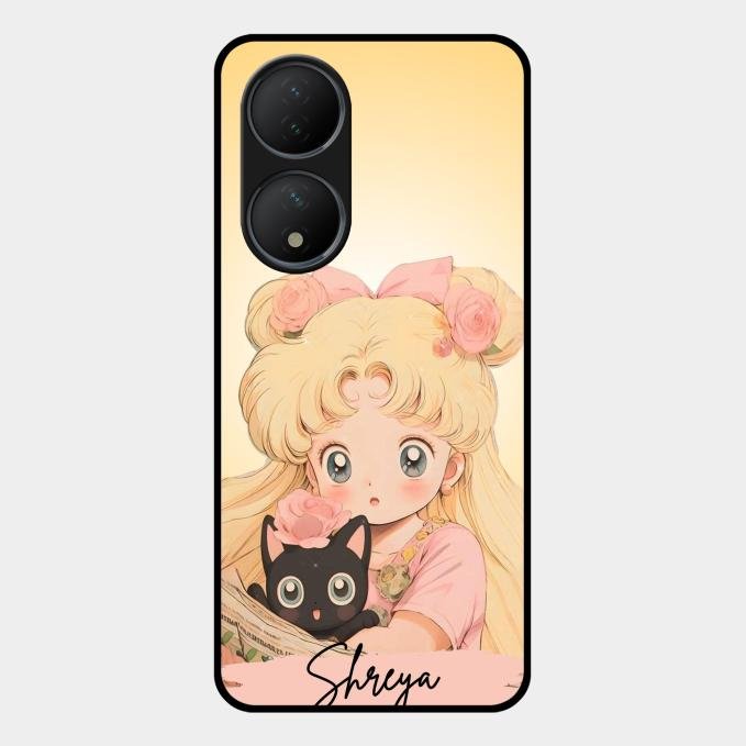 Lovely Sailor Moon Customize Glass Case Cover For Vivo Y100A 5G