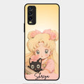 Lovely Sailor Moon Customize Glass Case Cover For Vivo Y12G