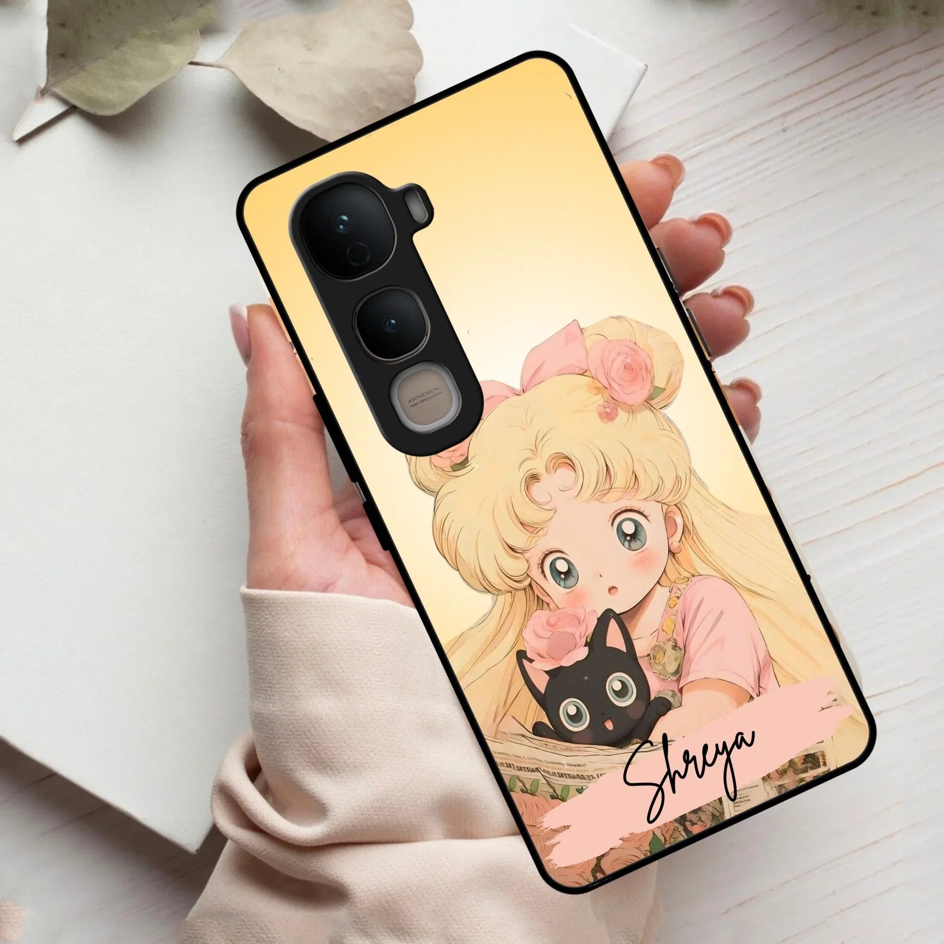 Lovely Sailor Moon Customize Glass Case Cover For Vivo - ShopOnCliQ