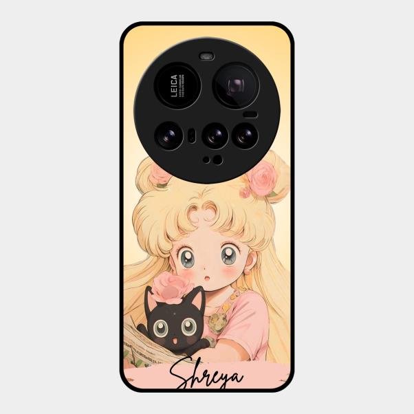 Lovely Sailor Moon Customize Glass Case Cover For Xiaomi 15 Ultra 5G