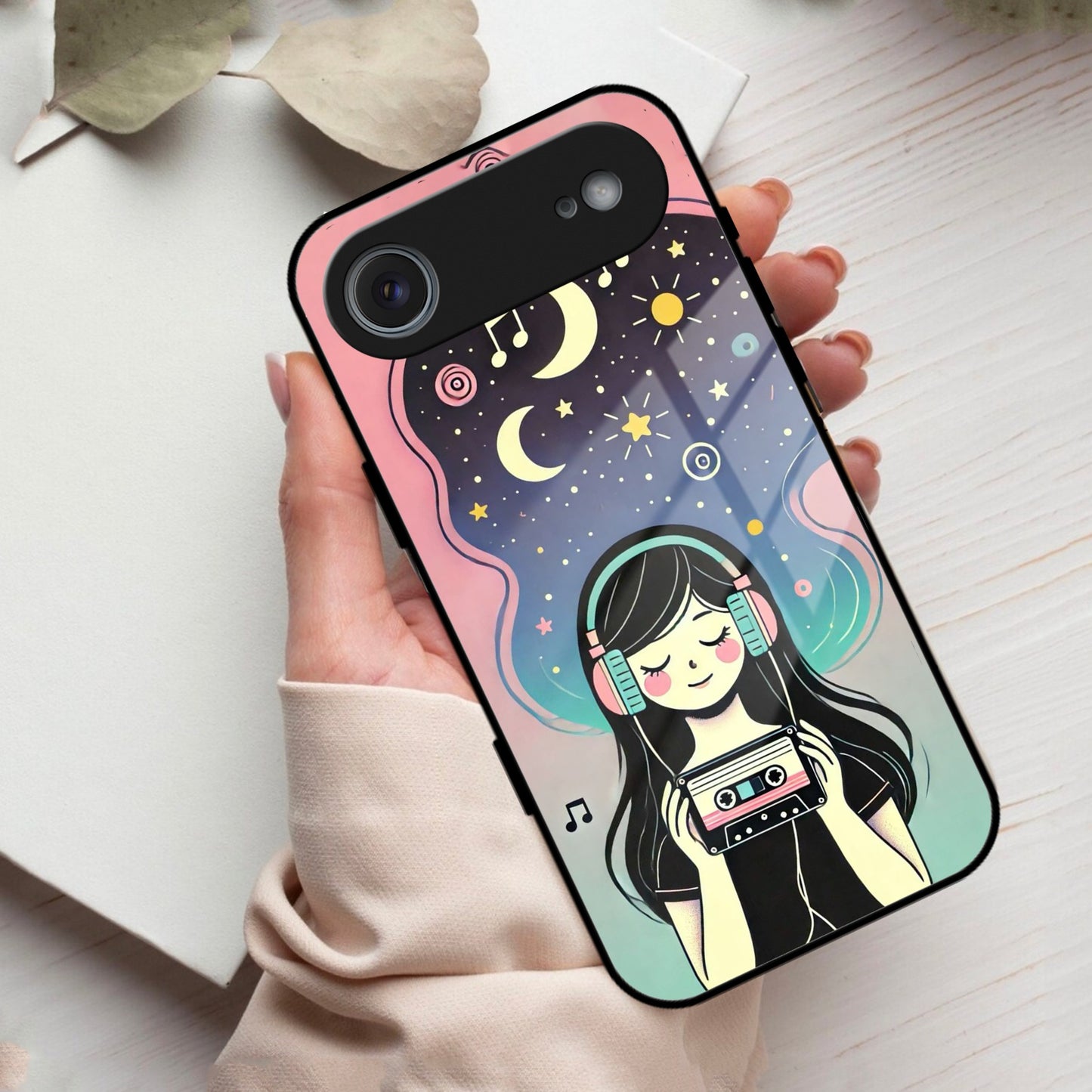 Luna Glass Case Cover For iPhone