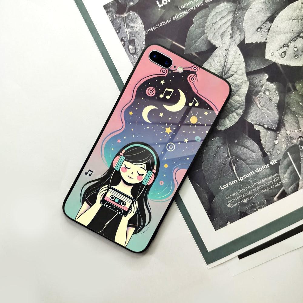 Luna Glass Case Cover For iPhone