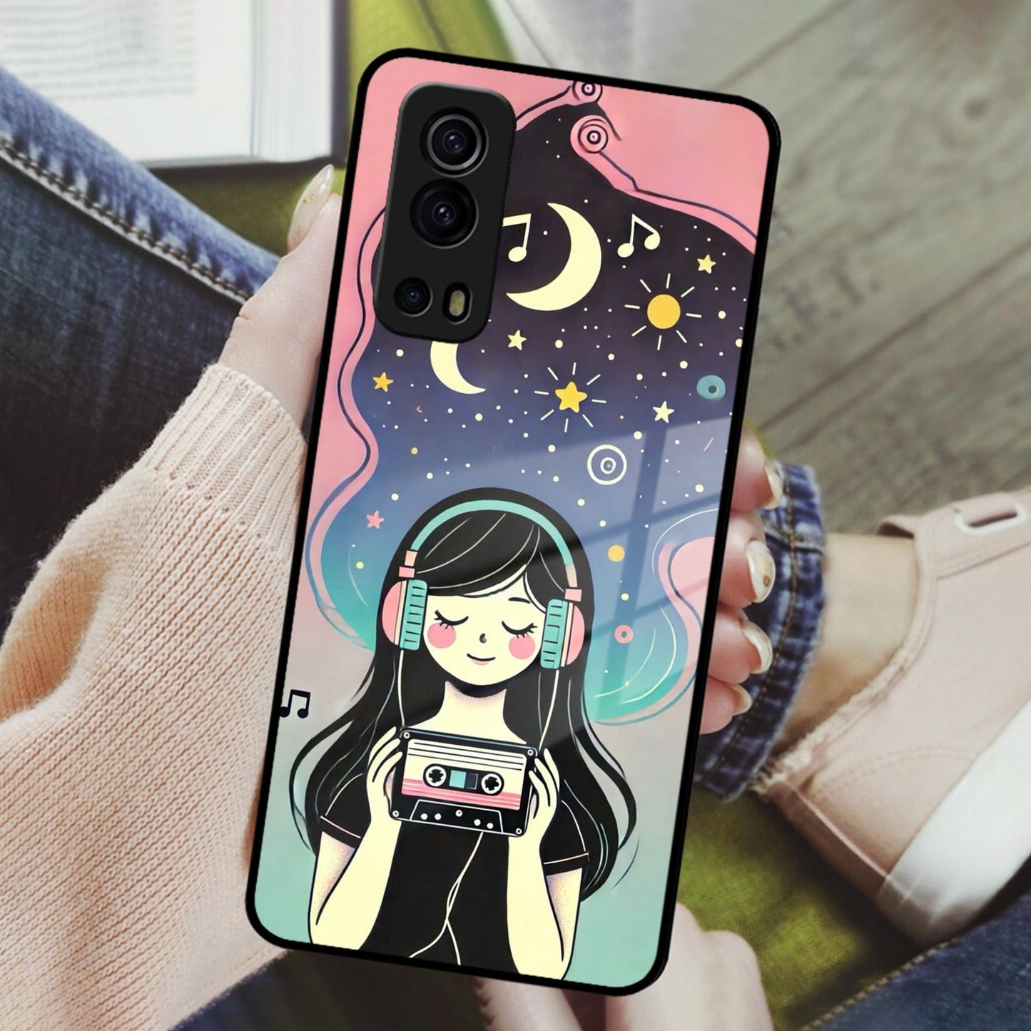 Luna Glass Case Cover For iQOO