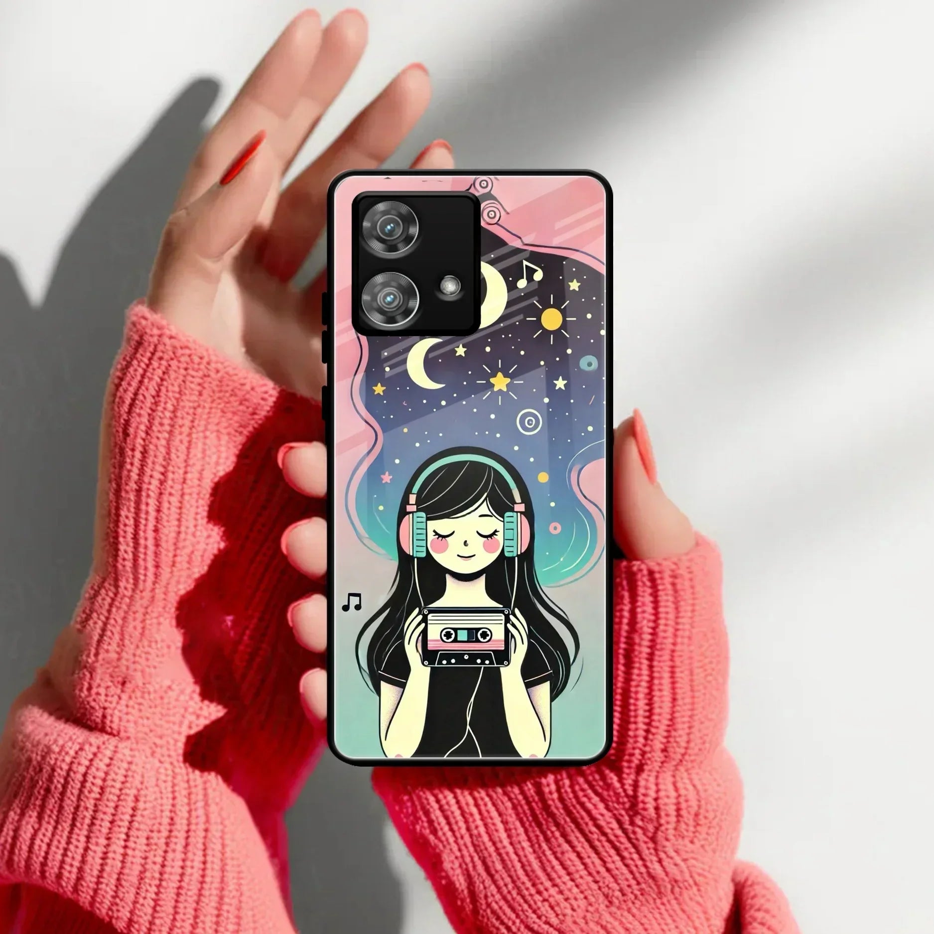Luna Glass Case Cover For Motorola - ShopOnCliQ