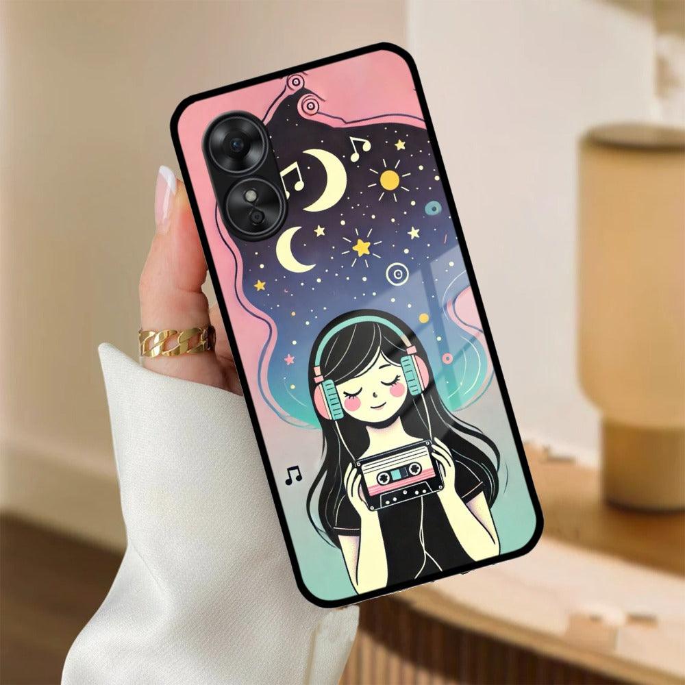 Luna Glass Case Cover For Oppo