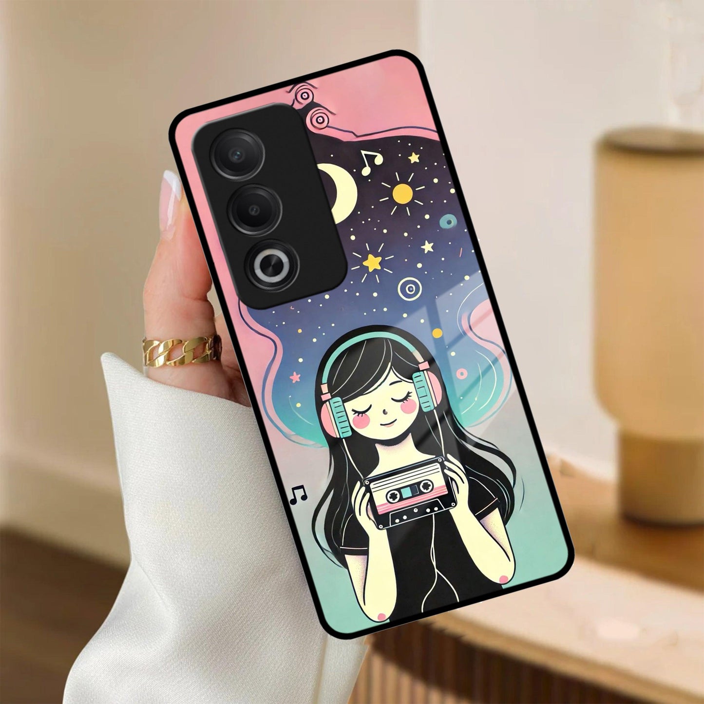 Luna Glass Case Cover For Oppo