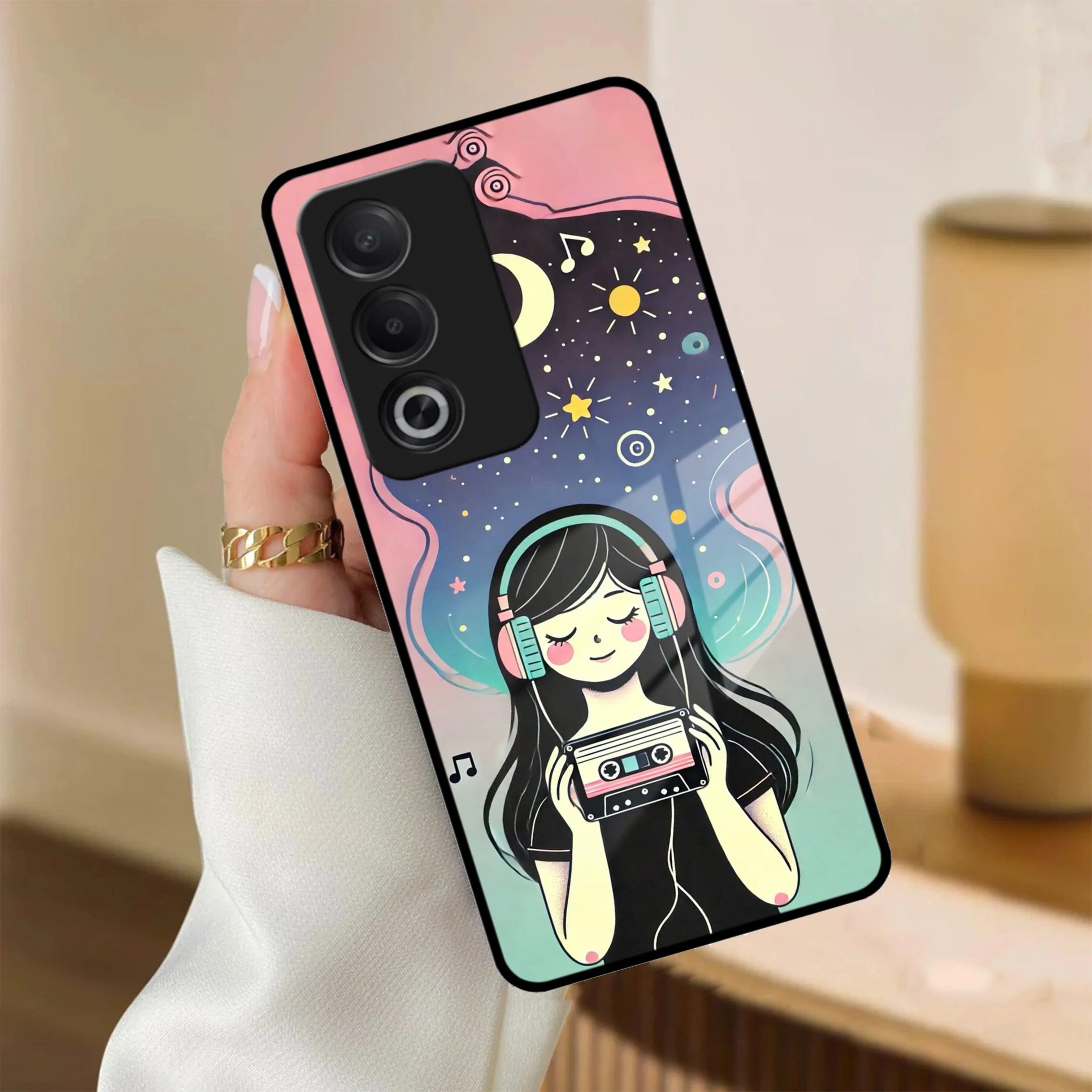 Luna Glass Case Cover For Oppo - ShopOnCliQ