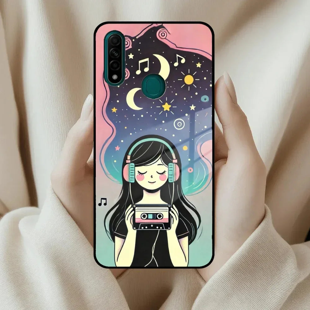 Luna Glass Case Cover For Oppo - ShopOnCliQ