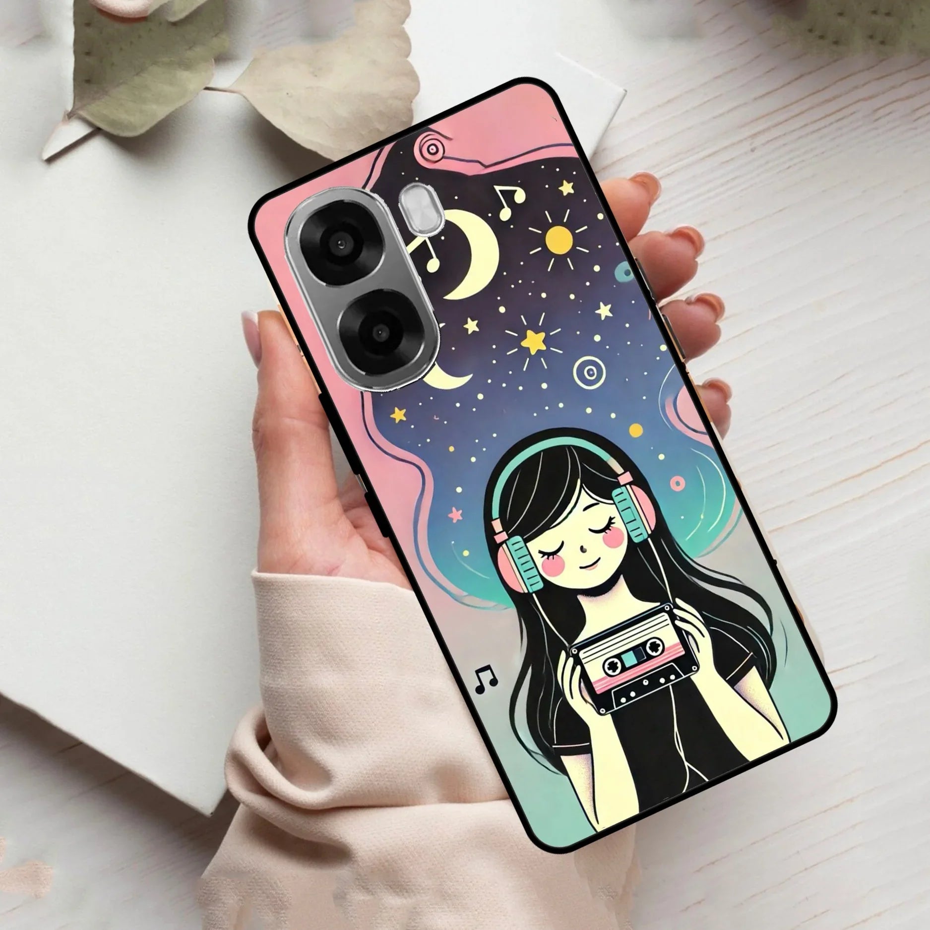 Luna Glass Case Cover For Oppo