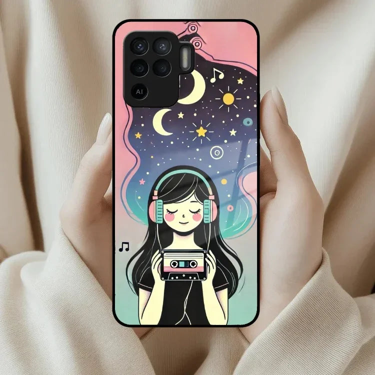 Luna Glass Case Cover For Oppo - ShopOnCliQ
