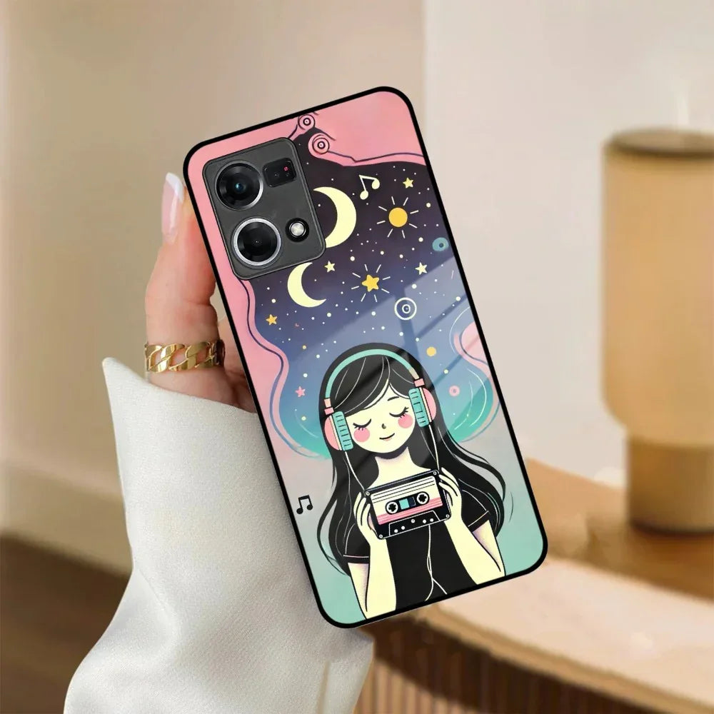 Luna Glass Case Cover For Oppo - ShopOnCliQ