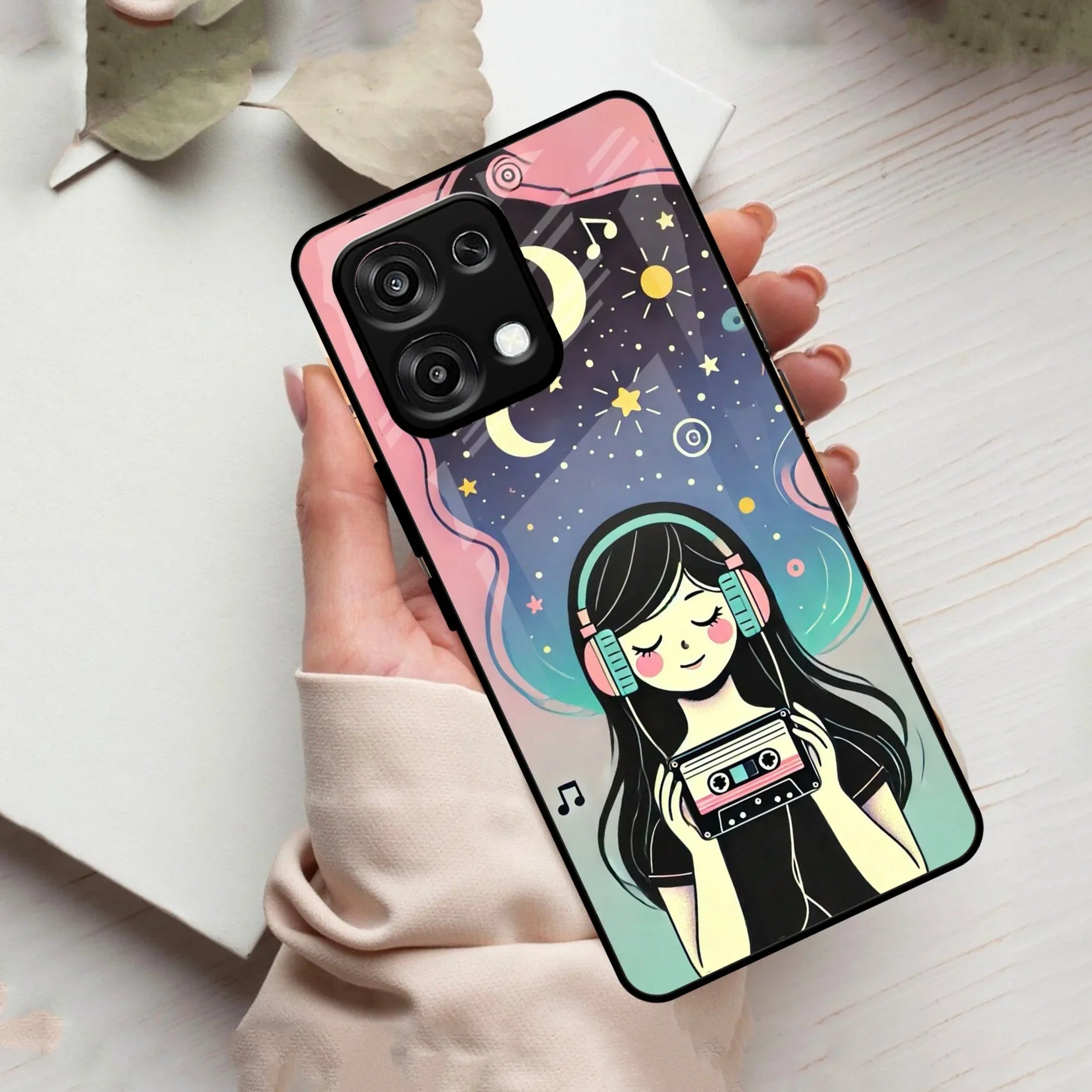 Luna Glass Case Cover For Oppo
