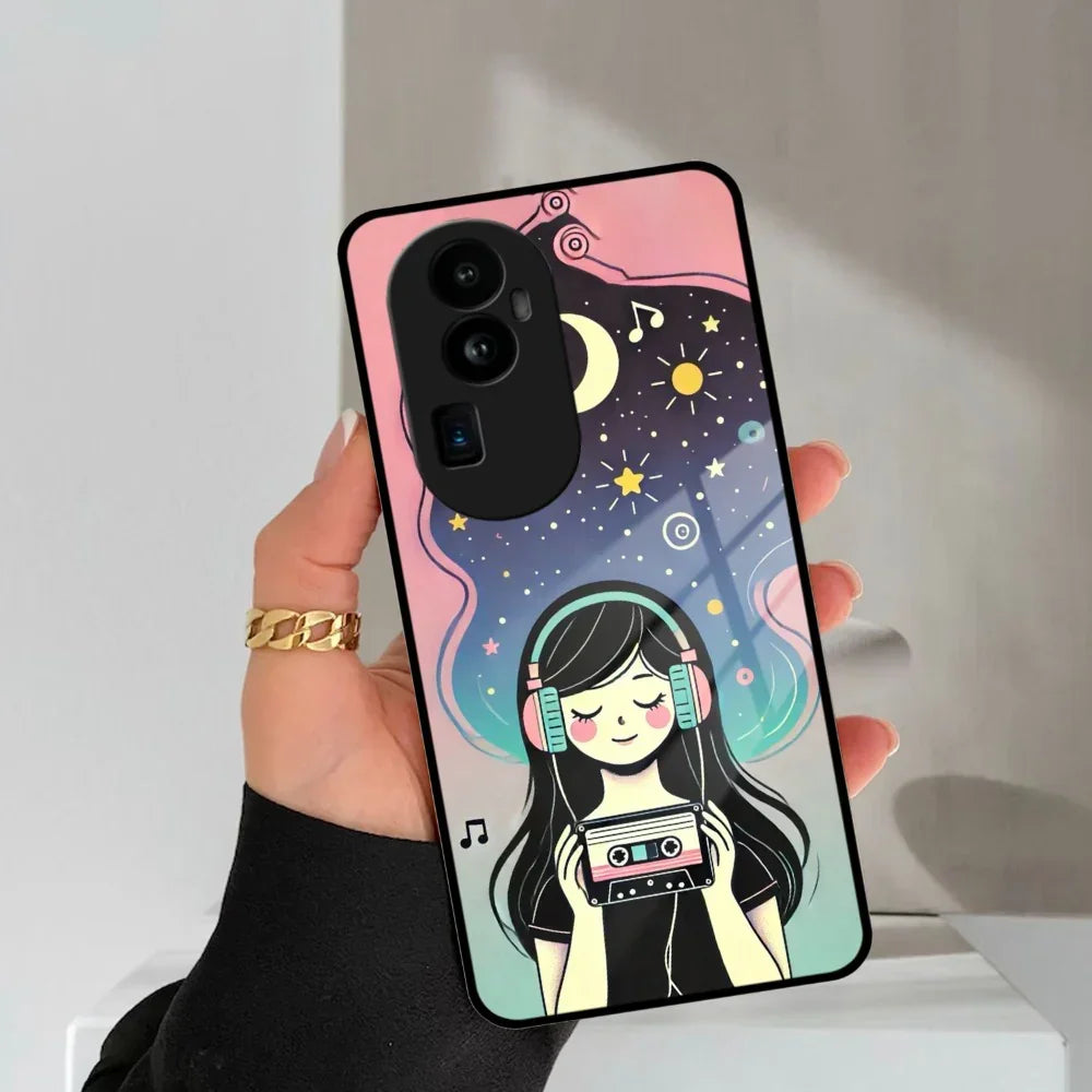 Luna Glass Case Cover For Oppo - ShopOnCliQ