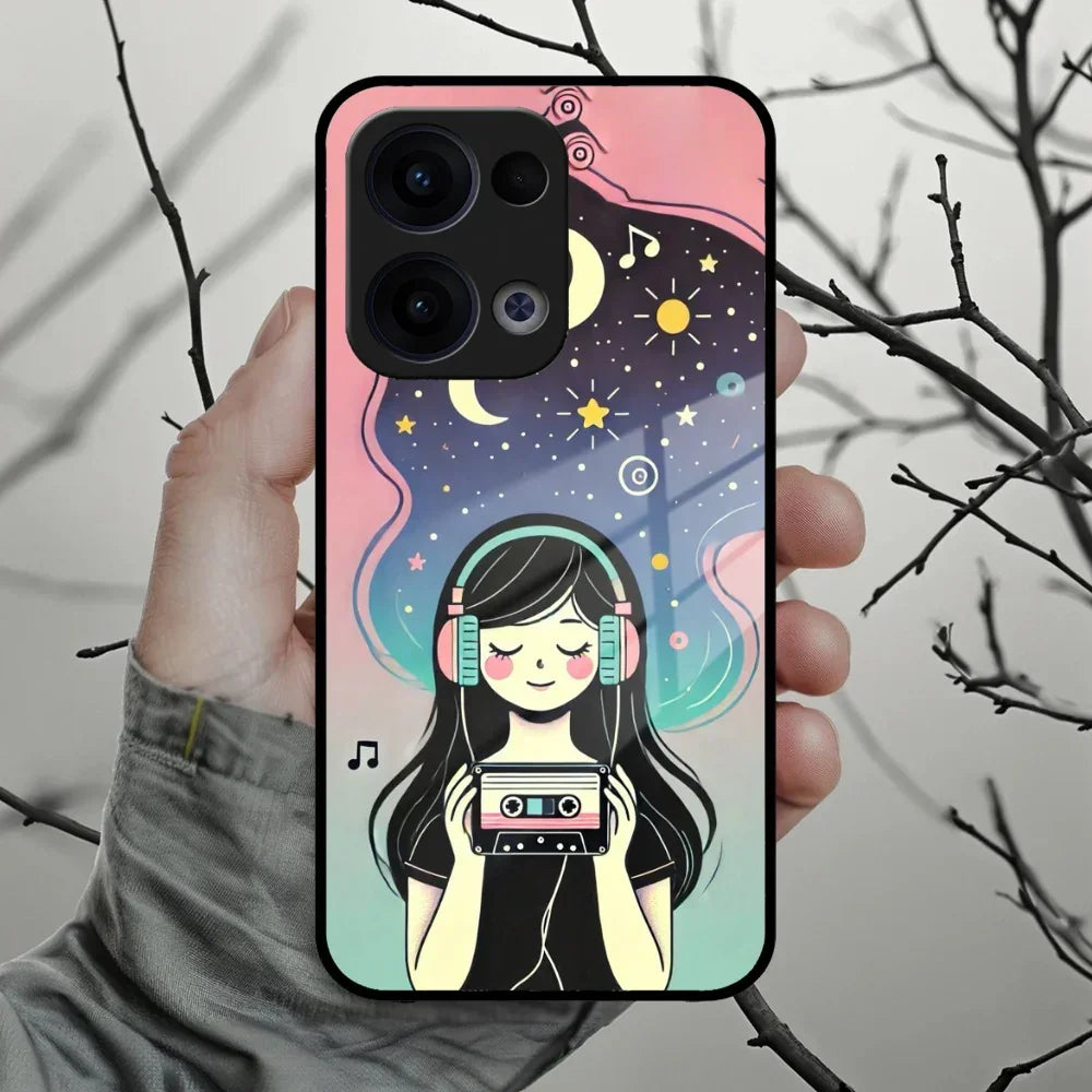 Luna Glass Case Cover For Oppo - ShopOnCliQ