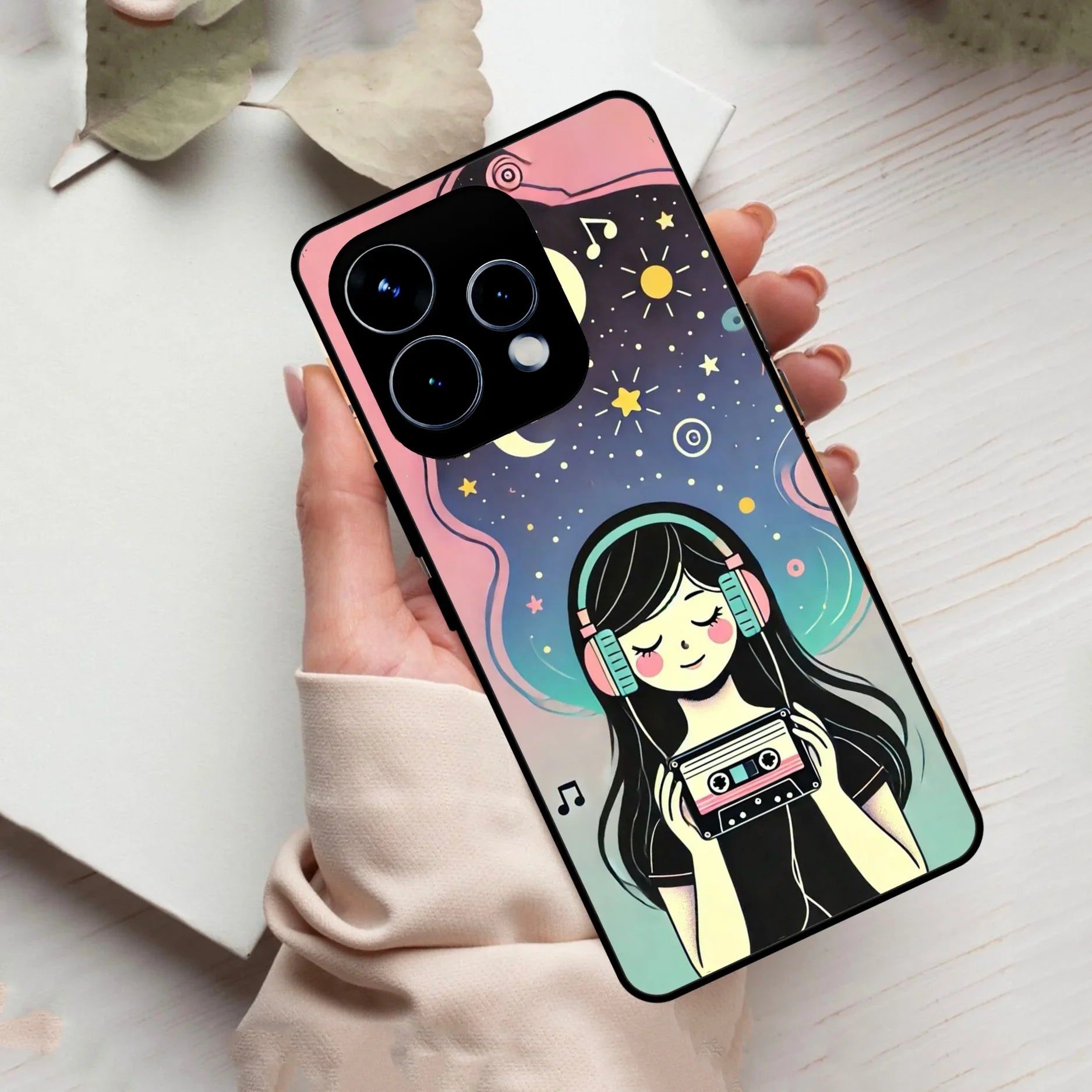 Luna Glass Case Cover For Oppo