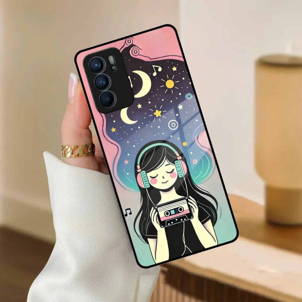 Luna Glass Case Cover For Oppo - ShopOnCliQ