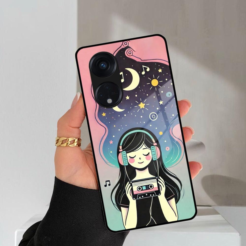 Luna Glass Case Cover For Oppo