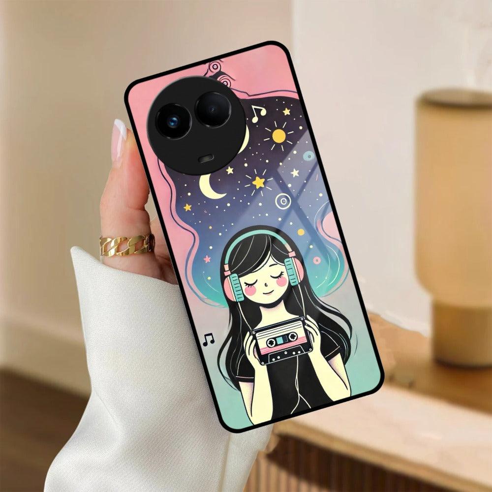 Luna Glass Case Cover For Realme/Narzo