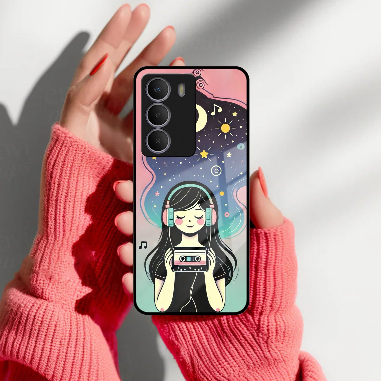 Luna Glass Case Cover For Realme/Narzo