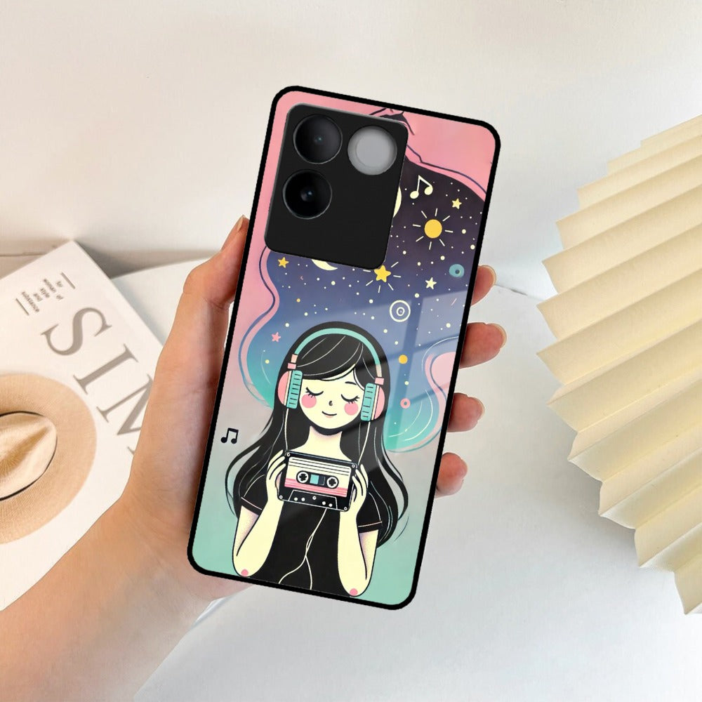 Luna Glass Case Cover For iQOO