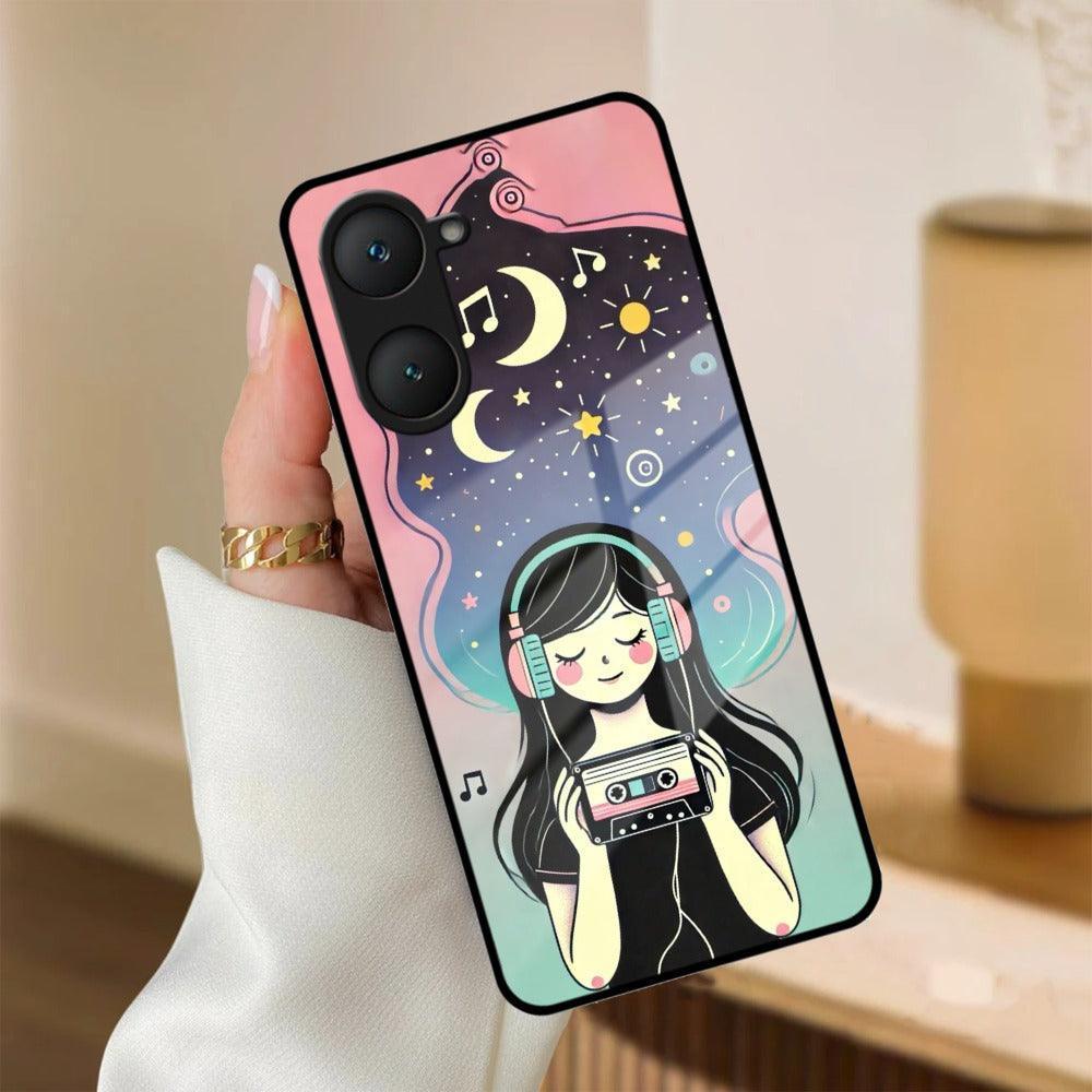 Luna Glass Case Cover For iQOO - ShopOnCliQ