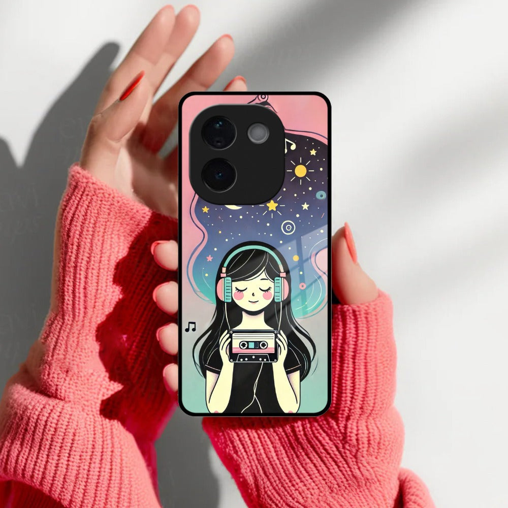 Luna Glass Case Cover For iQOO